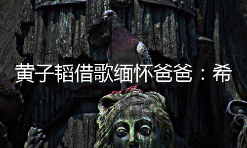 爸歌缅韬借他不希望为我用再操心黄子怀爸